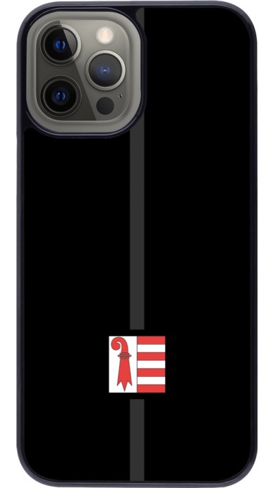 iPhone 12 Pro Max Case Hülle - Kanton JU schwarz