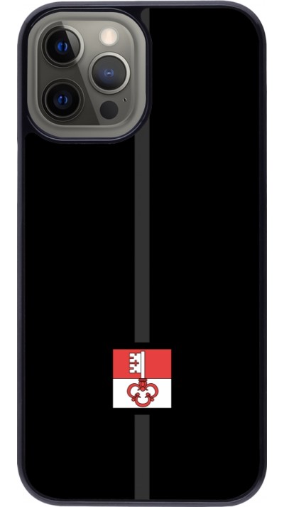 iPhone 12 Pro Max Case Hülle - Kanton OW schwarz