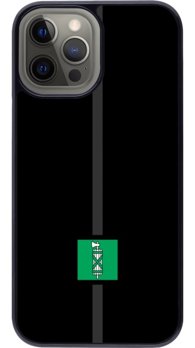 iPhone 12 Pro Max Case Hülle - Kanton SG schwarz