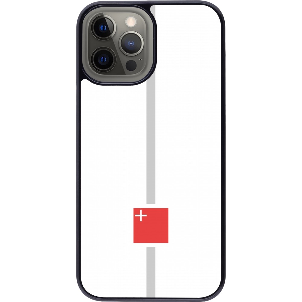 iPhone 12 Pro Max Case Hülle - Kanton SZ weiss