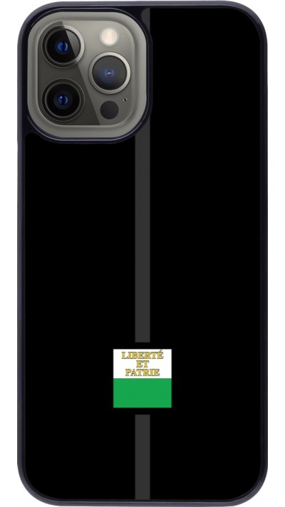 iPhone 12 Pro Max Case Hülle - Kanton VD schwarz