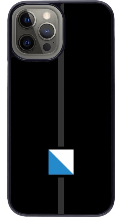 iPhone 12 Pro Max Case Hülle - Kanton ZH schwarz