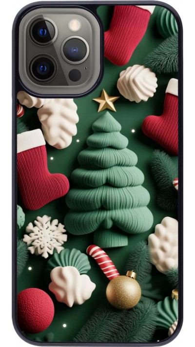 iPhone 12 Pro Max Case Hülle - Christmas 25 Christmas textiles