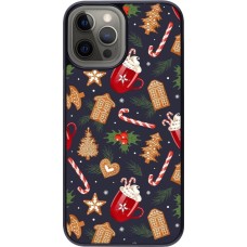 iPhone 12 Pro Max Case Hülle - Christmas 25 Pattern Gingerbread House