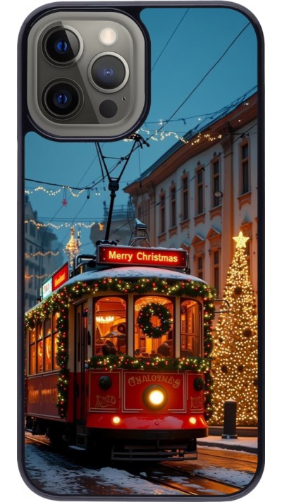 iPhone 12 Pro Max Case Hülle - Christmas 25 Xmas Train