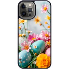iPhone 12 Pro Max Case Hülle - Easter 2026 Eggs with flowers