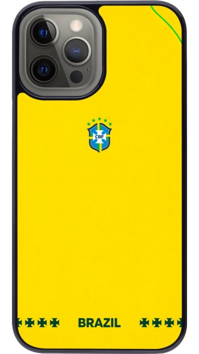 iPhone 12 Pro Max Case Hülle - Brasilien 2026 personalisierbares Fussballtrikot