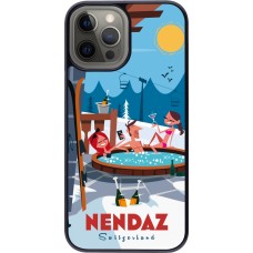 iPhone 12 Pro Max Case Hülle - Nendaz Mountain Jacuzzi