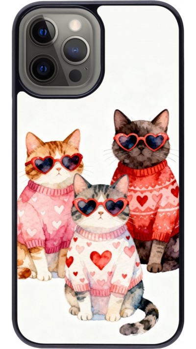 iPhone 12 Pro Max Case Hülle - Saint Valentines Day 26 Cat Love