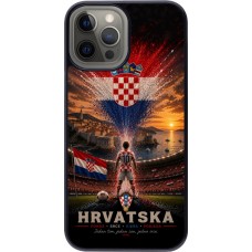 iPhone 12 Pro Max Case Hülle - Fussball Kroatien splash 2026