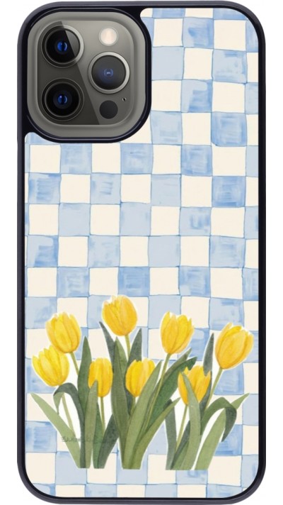 iPhone 12 Pro Max Case Hülle - Blue vichy tulips 2026