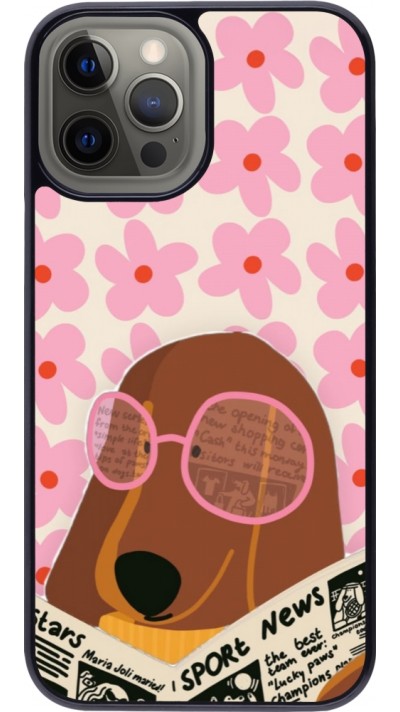 iPhone 12 Pro Max Case Hülle - Dog with newspaper 2026