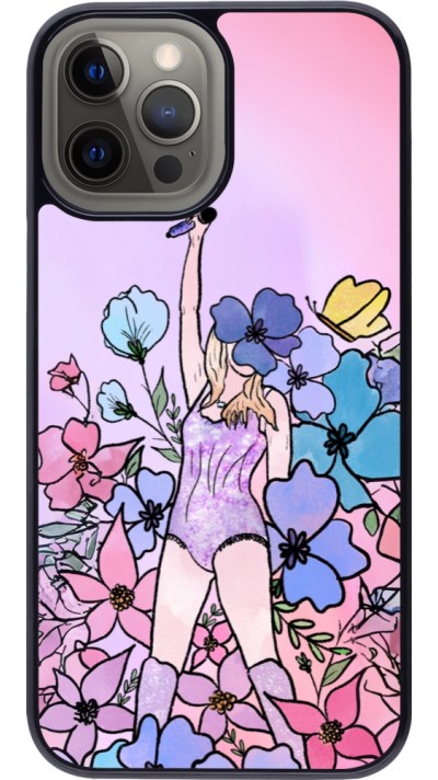 Coque iPhone 12 Pro Max - Taylor Swift Sketch - Pink