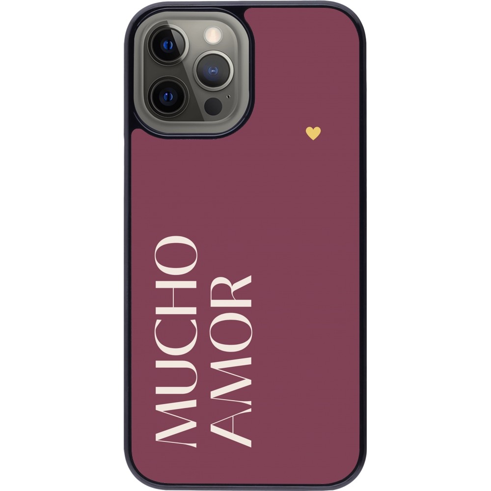 iPhone 12 Pro Max Case Hülle - Valentine 2024 mucho amor rosado
