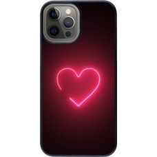 iPhone 12 Pro Max Case Hülle - Valentine 2023 single neon heart