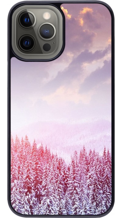 iPhone 12 Pro Max Case Hülle - Winter 22 Pink Forest