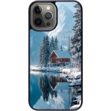 iPhone 12 Pro Max Case Hülle - Winter 25 Winter house forest day