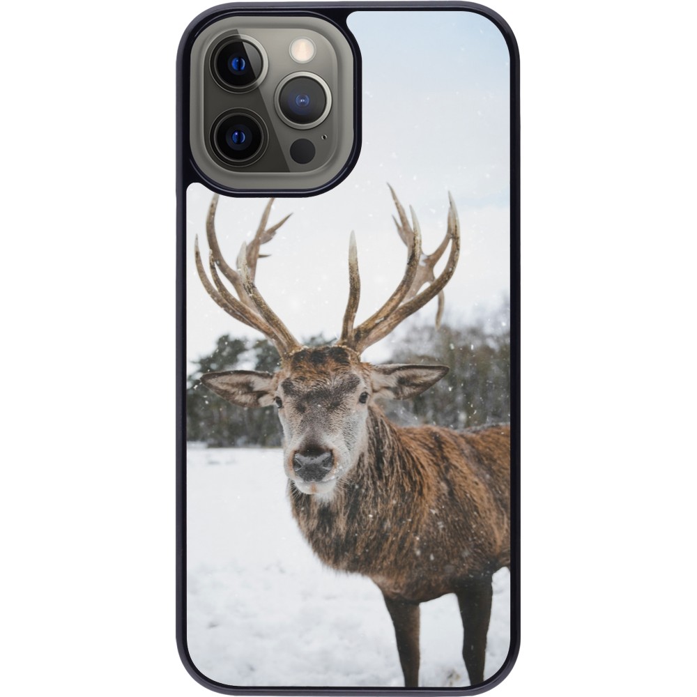 iPhone 12 Pro Max Case Hülle - Winter 25 Winter reindeer