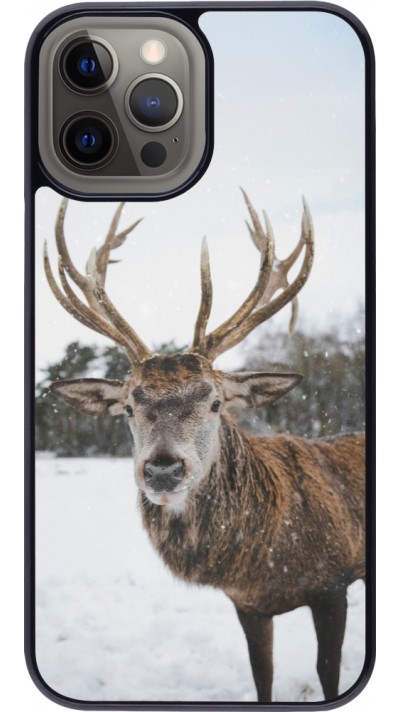 iPhone 12 Pro Max Case Hülle - Winter 25 Winter reindeer