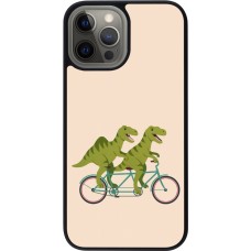 iPhone 12 Pro Max Case Hülle - Silikon schwarz Dinosaurs on bikes 2026
