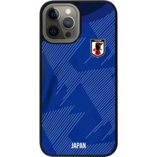 iPhone 12 Pro Max Case Hülle - Silikon schwarz Japan 2022 personalisierbares Fussballtrikot