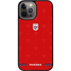 iPhone 12 Pro Max Case Hülle - Silikon schwarz Panama 2026 personalisierbares Fussballtrikot