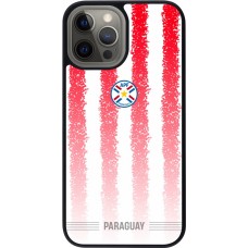 iPhone 12 Pro Max Case Hülle - Silikon schwarz Paraguay 2026 personalisierbares Fussballtrikot