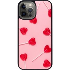 iPhone 12 Pro Max Case Hülle - Silikon schwarz Saint Valentines Day 26 Lollipop