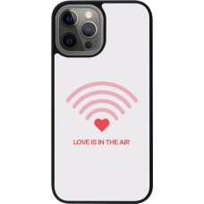 iPhone 12 Pro Max Case Hülle - Silikon schwarz Saint Valentines Day 26 Love is in the air