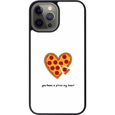 iPhone 12 Pro Max Case Hülle - Silikon schwarz Saint Valentines Day 26 You have my pizza heart