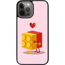 iPhone 12 Pro Max Case Hülle - Silikon schwarz Saint Valentines Day 26 Puzzle