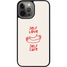 iPhone 12 Pro Max Case Hülle - Silikon schwarz Saint Valentines Day 26 Self love self care