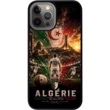 iPhone 12 Pro Max Case Hülle - Silikon schwarz Fussball Algerien splash 2026