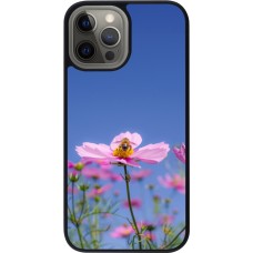 iPhone 12 Pro Max Case Hülle - Silikon schwarz Bee on a flower 2026