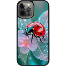 iPhone 12 Pro Max Case Hülle - Silikon schwarz Ladybird in bloom 2026