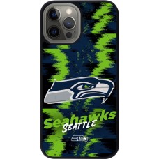 iPhone 12 Pro Max Case Hülle - Silikon schwarz Super Bowl 26 Seattle 2