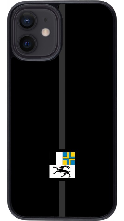 iPhone 12 mini Case Hülle - Kanton GR schwarz