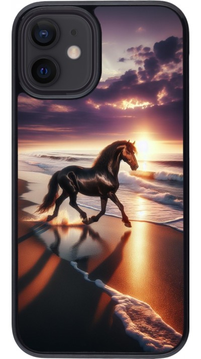 iPhone 12 mini Case Hülle - Pferd majestätisch Strand