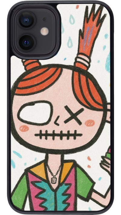 iPhone 12 mini Case Hülle - Little Girl Sketch