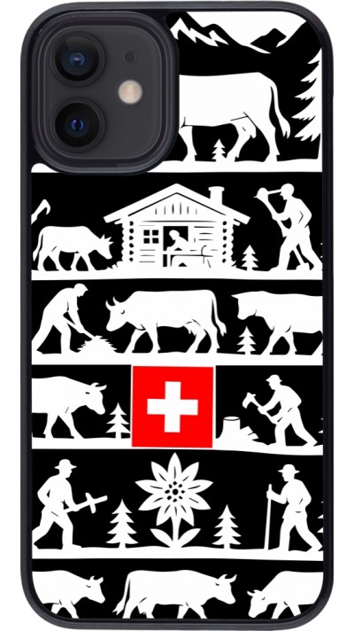 iPhone 12 mini Case Hülle - Poya Schweiz 1 schwarz
