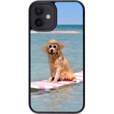 iPhone 12 mini Case Hülle - Summer Dog on Paddle