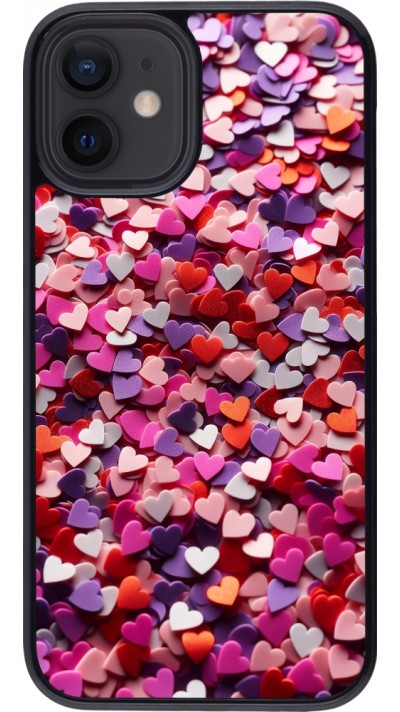 iPhone 12 mini Case Hülle - Valentin 2025 Konfetti