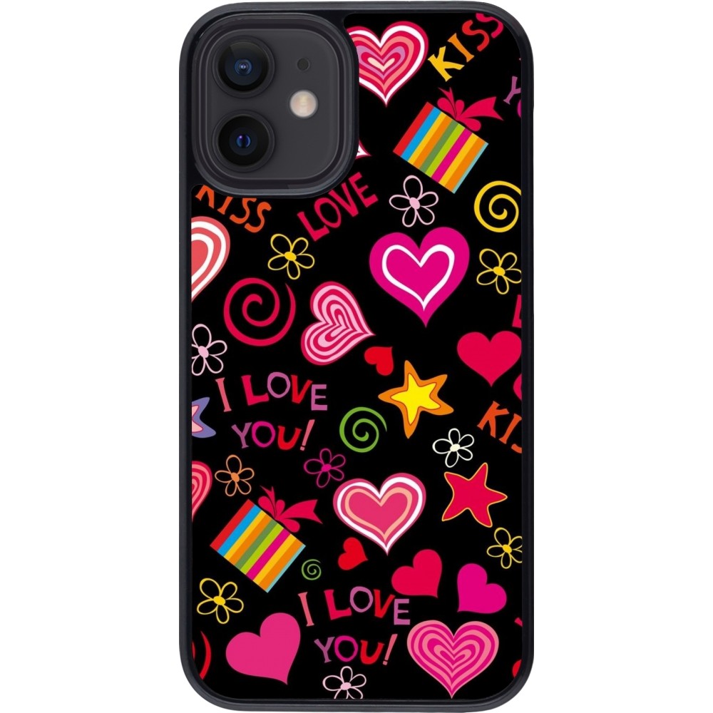 iPhone 12 mini Case Hülle - Valentine 2023 love symbols