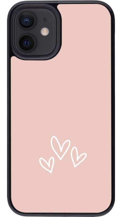 iPhone 12 mini Case Hülle - Valentine 2023 three minimalist hearts