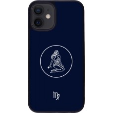 iPhone 12 mini Case Hülle - Silikon schwarz Astrologie Jungfrau