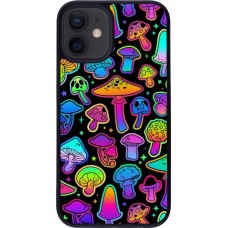 iPhone 12 mini Case Hülle - Silikon schwarz Autumn 2024 magic mushrooms