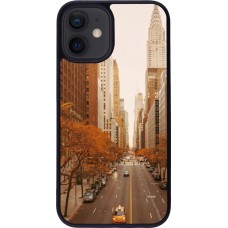 iPhone 12 mini Case Hülle - Silikon schwarz Autumn 2024 New York city