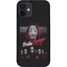 Hülle iPhone 12 mini - Silikon schwarz Bella Ciao