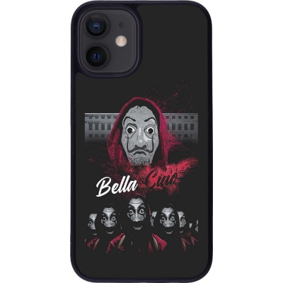 Hülle iPhone 12 mini - Silikon schwarz Bella Ciao