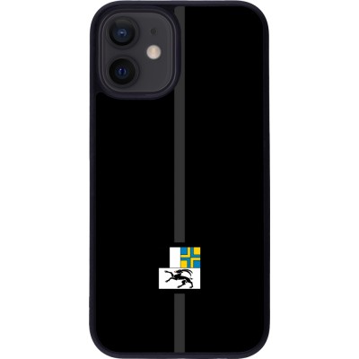 iPhone 12 mini Case Hülle - Silikon schwarz Kanton GR schwarz